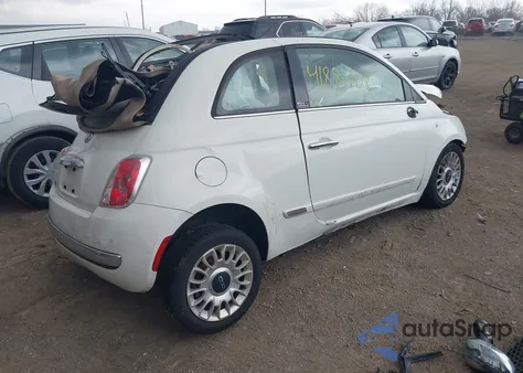 2015 Fiat 500C Lounge z USA, uszkodzony, nr VIN 3C3CFFERXFT568892
